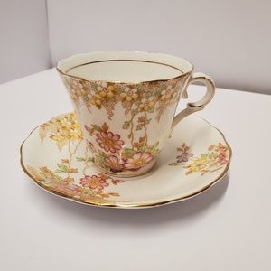 Very nice floral coldough china Tea cup and saucer